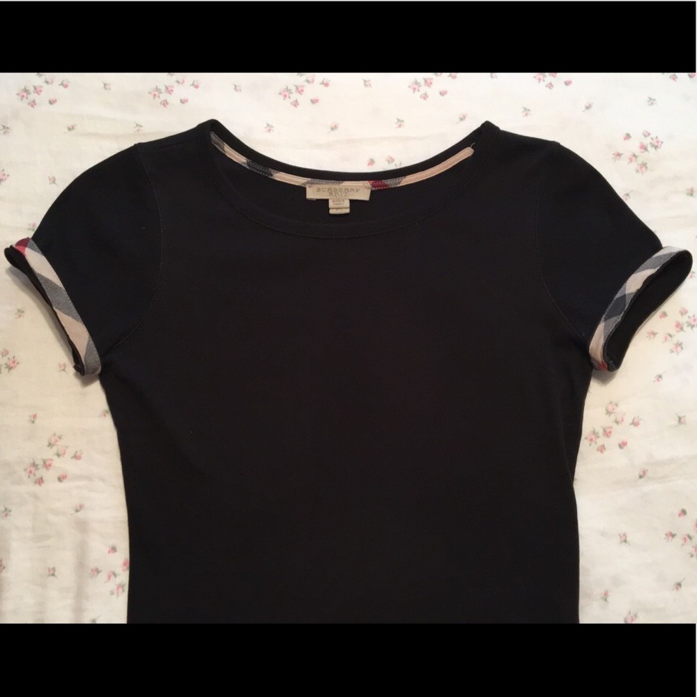 Burberry Check Trim T-Shirt